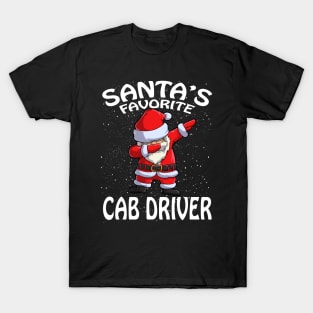 Santas Favorite Cab Driver Christmas T-Shirt